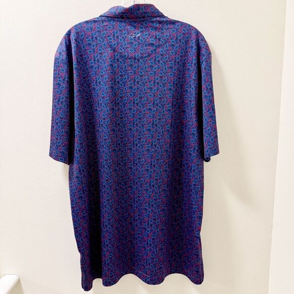 Greg Norman Men’s Polo Shirt XL Paisley Print – ML75 PlayDry Performance - Picture 2 of 4